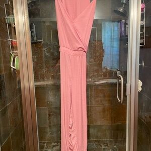 Elegant Pink Maxi Dress